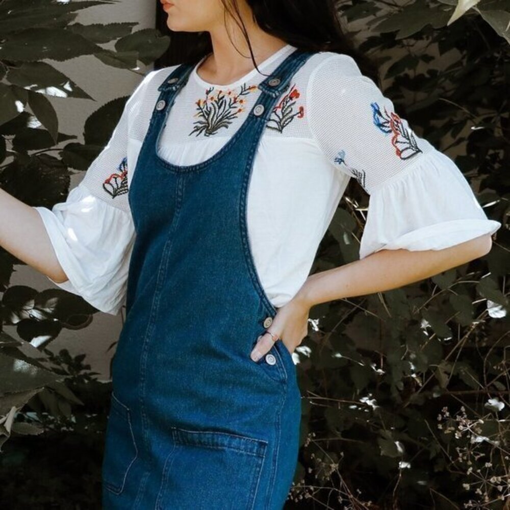 Studio JPR Floral White Top - Picture 1 of 3